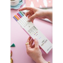 Matt Notebook 6 Renk Dayanıklı Fineliner 0.4 mm Yazı ve Çizim Kalem Seti