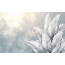 Arterior Wallpaper Beyaz Yapraklar Poster Duvar Kağıdı