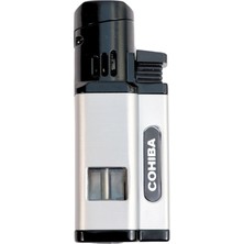 Cohiba Gümüş Üç Torch Delicili Puro Çakmak CCM0811