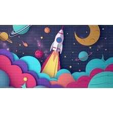 Arterior Wallpaper Çocuk Odası Uzay Serisi 12  Çocuk Odası Poster Duvar Kağıdı