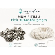 Carmelina 10MT Mum FİTİLİ+100 Adet Sabitleme Çıtçıtı