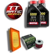 Cf Moto 250 Clx Motul 5000 10W40 Yağ (2 Adet)-Yağ Filtresi-Hava Filtresi Bakım Seti
