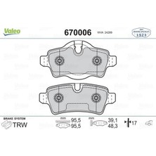 Valeo Depomix Fren Balatasi Arka Mini R55 R56 R57 R58 R59