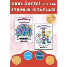 Anonim Yayıncılık 3–6 Yaş Okul Öncesi Büyük Resimli Öğretici Eğitim Seti 2 Kitap Sayı Avcıları ve Robotik Kodlama