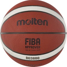 Molten B7G3800 7 No FIBA Onaylı Turuncu Basketbol Topu Dayanıklı PU Deri ile Yüksek Performans