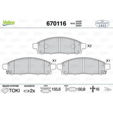 Valeo Depomix Fren Balatasi Ön Fiat Fullback 16- Mitsubishi L200 14-