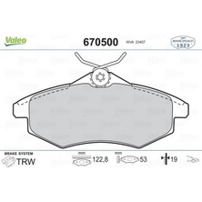 Valeo Depomix Ön Fren Balatasi Citroen C2 03-12 C3 02-10 Küçük Tip