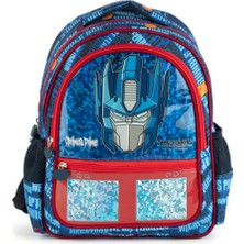 Transformers Lisanslı Optimus Prime Okul Çantası - 3 Bölmeli Pvc Panelli Ilkokul Sırt Çantası