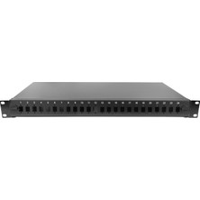Alfafonet Ecoslide 24 Port Sc-Sx/lc-Dx 1ru Rack Tipi Siyah Fiber Optik Patch Panel