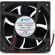 Xmer 12CM 12VOLT 38MM 2p Fan 120X120X38MM 12V Rulmanlı 2 Uçlu 0.40A
