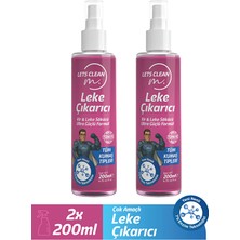 letsClean Profesyonel Leke Çıkarıcı Sprey Zorlu Lekeler İçin Güçlü Temizlik - 2x200 ml