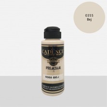 Cadence Premium 0355 Bej Akrilik Boya 120 ml  Su Bazlı Yüksek Kalite ile Güvenli Kullanım