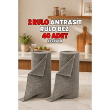 Destpak 40 Adet 2 Rulo Mikrofiber Bez Koparılabilir Mikro Fiber Bez Kaliteli Mutfak Tezgah Bezi Yıkanabilir