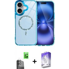 Marsilyan™- iPhone 16 Kılıf Kıvılcım Form Prime - Siyah Bilvis 5in1 3D Magic Cam Ekran Koruyucu + Raze Metal Kamera Lens - Sh
