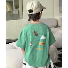 Nigrum Pardus Nıgrum Pardus Yeni Sezon Brave Kamp Zamanı Sırt Baskılı %100 Pamuk Erkek Çocuk T-Shirt