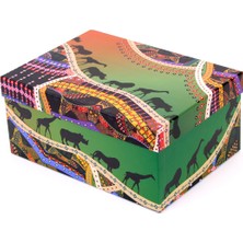 Decobox Afrıcan Dekoratif Hediye Kutusu (35x25x16 Cm.)