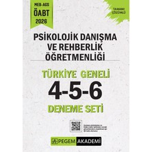 Pegem Akademi Yayıncılık 2026 MEB AGS ÖABT Psikolojik Danışma ve Rehberlik Öğretmenliği Ta