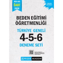Pegem Akademi Yayıncılık 2026 MEB AGS ÖABT Beden Eğitimi Öğretmenliği Tamamı Çözümlü Türki