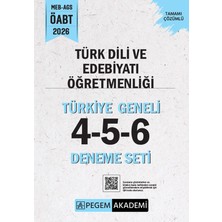 Pegem Akademi Yayıncılık 2026 MEB AGS ÖABT Türk Dili ve Edebiyatı Öğretmenliği Tamamı Çözü