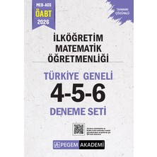 Pegem Akademi Yayıncılık 2026 MEB AGS ÖABT İlköğretim Matematik Öğretmenliği Tamamı Çözüml