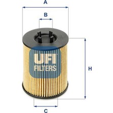 Ufi Depomix Yağ Filtresi Astra G 1.8 16V-OMEGA B 2.5 V6-3.0 V6-3.2 V6-Vectra B 1.8i 16V-2.5I V6-2.6i V6-Vectra C