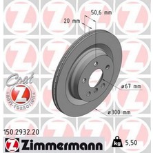 Zimmermann Depomix Fren Diski Arka Bmw F40 F52 F44 F45 F46 F48 F49 F39 . Mini F54 F60