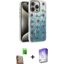 Marsilyan™- iPhone 16 Pro Max Kılıf Zirve Modern Prime - Siyah Bilvis 5in1 3D Magic Cam Ekran Koruyucu + Raze Metal Kamera Lens - Cltm