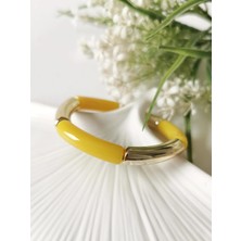 Halley Concept Gold Detaylı Lastikli Sarı Bileklik