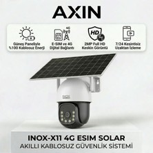 Inox X11 2mp 4g E-Sım Destekli Solar Güneş Enerjili Kablosuz Akıllı Güvenlik Kamerası