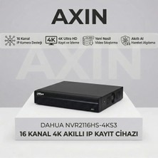 Dahua NVR2116HS-4KS3 16 Kanal 4K H.265+ Akıllı Ip Nvr Kayıt Cihazı
