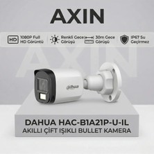 Dahua HAC-B1A21P-U-IL 2mp 1080P Akıllı Çift Işıklı Renkli Gece Görüşlü 30M Bullet Kamera