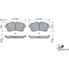 Bosch Depomix Fren Balatasi On Land Rover Defender L663 Discovery L462 Range Rover L405 L494 . Jaguar E-Pace X540