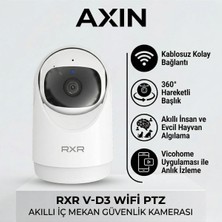 Rxr V-D3 2mp Wifi 360 Hareketli Iç Ortam Akıllı Güvenlik Kamerası Vicohome Destekli