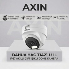 Dahua HAC-T1A21-U-IL 2mp Akıllı Çift Işıklı Renkli Gece Görüşlü 2.8mm Dome Kamera