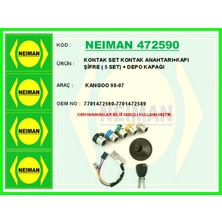 Bescher Depomix Kontak Set Kontak Anahtari Kapi Şifre 5 Set Depo Kapaği Kangoo 98-07