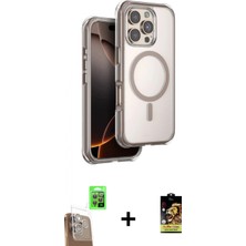 Marsilyan™- iPhone 16 Pro Kılıf Zirve Klasik Prime - Siyah Buffer Cam Ekran Koruyucu + Raze Metal Kamera Lens - Cltm