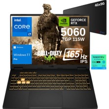 Asus Tuf Gaming F16 FX608JMR-RV077 Intel Core I7 14650HX 64GB 2tb SSD RTX5060 8gb 115W 16" 165Hz IPS WIN11PRO Taşınabilir Bilgisayar - Webzone Xl Mouse Pad / 1 Yıl Kaspersky Yazılım Koruma WZ44