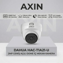 Dahua HAC-T1A21-U 2mp 1080P 20M Gece Görüşlü 2.8mm Ultra Geniş Açılı Dome Kamera