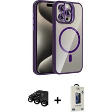 Marsilyan™- iPhone 15 Pro Max Kılıf Yadigar Asil Koleksiyonu - Siyah Bilvis Hayalet Cam Ekran Koruyucu + Raze Metal Kamera Lens - Sh