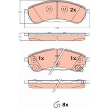 TRW Depomix Arka Fren Balata Ford Ranger Tke 19- 4x4