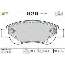 Valeo Depomix Ön Balata P107 06/05 - P108 14 -C1 1.0 1.4hdi 6.05 - 1.0 1.2VTİ 14 - Toyota Aygo 1.0 1.4 Hdi 7.05 -