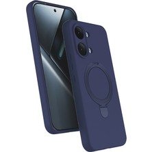 Lyon Tech Xiaomi Poco X8 Pro Max Kılıf M-Safe Şarj Özellikli Standlı Zore Samara Kapak Darbe Korumalı Manyetik Telefon Kılıfı