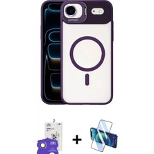 Marsilyan™- iPhone 17 Air Kılıf Yadigar Asil Koleksiyonu - Siyah 3D Antistatik Cam Ekran Koruyucu + Bilvis Titan Kamera Lens - Gd