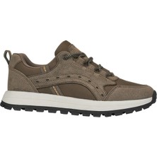 Nstil Erkek Kahverengi Spor Ayakkabı Rahat Yumuşak Taban Kaymaz Günlük Bağcıklı Sneaker Ryt