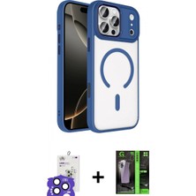 Marsilyan™- iPhone 17 Pro Max Kılıf Kıvılcım Prime - Şeffaf 360 Full Body Arka Koruyucu + Bilvis Titan Kamera Lens - Lt