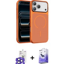 Marsilyan™- iPhone 17 Pro Max Kılıf Kıvılcım Klasik - Siyah Bilvis 5in1 5d Magic Hayalet Cam Ekran Koruyucu + Bilvis Titan Kamera Lens - Lt