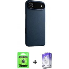 Marsilyan™- iPhone 17 Air Kılıf Zirve Modern Prime - Siyah Bilvis 5in1 3D Magic Cam Ekran Koruyucu + Raze Metal Kamera Lens - Mı
