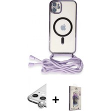 Marsilyan™- iPhone 11 Kılıf Eksen Özel Seri - Siyah Bilvis 3D Cam Ekran Koruyucu + Raze Metal Kamera Lens - Gs