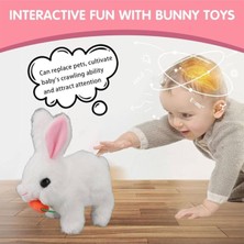 C&On Design Zıplayan Tavşan Kulakları Işıklı Sesli Beyaz