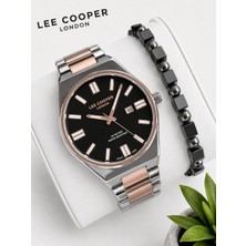 Lee Cooper Erkek Kol Saati 50 mt Suya Dayanıklı Çelik Kordon Bileklik Hediyeli VS.BLKT.1035